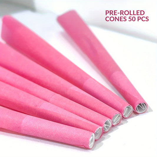 50 Pack Pink Pre-Rolled Cone