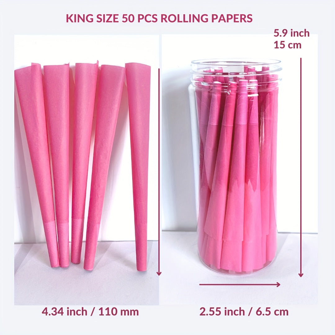 50 Pack Pink Pre-Rolled Cone