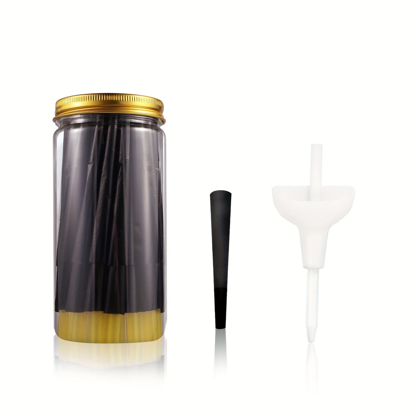 50 Pack Premium Black Cones Rolling Papers