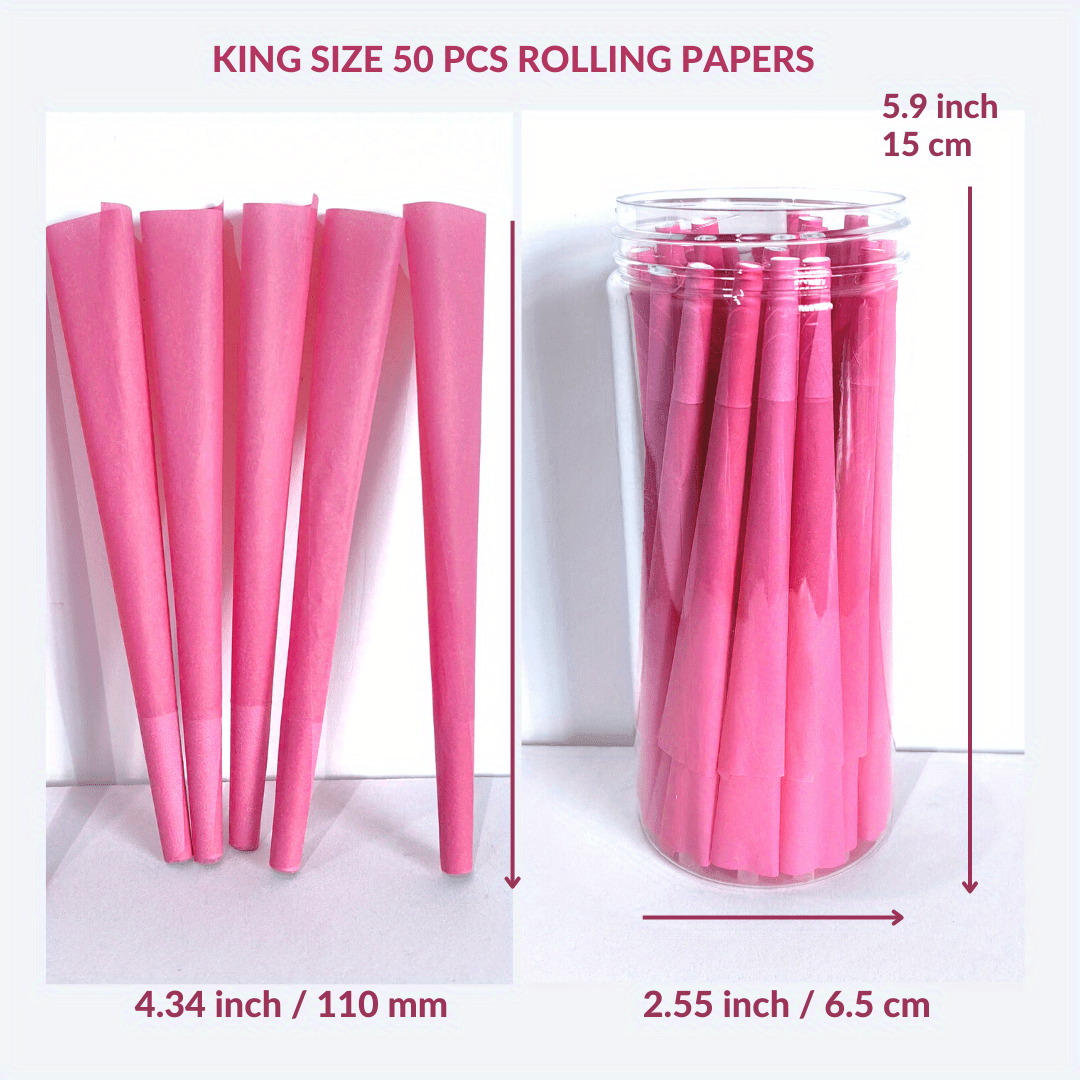 50 Pack Pink Pre-Rolled Cone