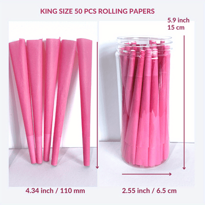 50 Pack Pink Pre-Rolled Cone