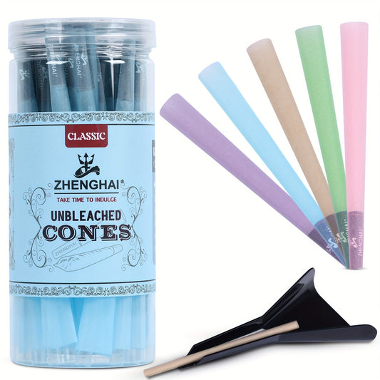 50 Pack Pre-Rolled Tapered Paper Cones