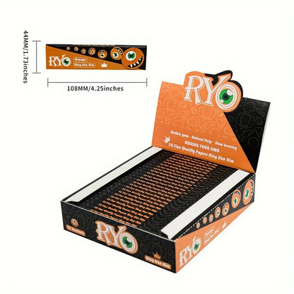 Box of 25 Orange Flavor Rolling Papers Booklets