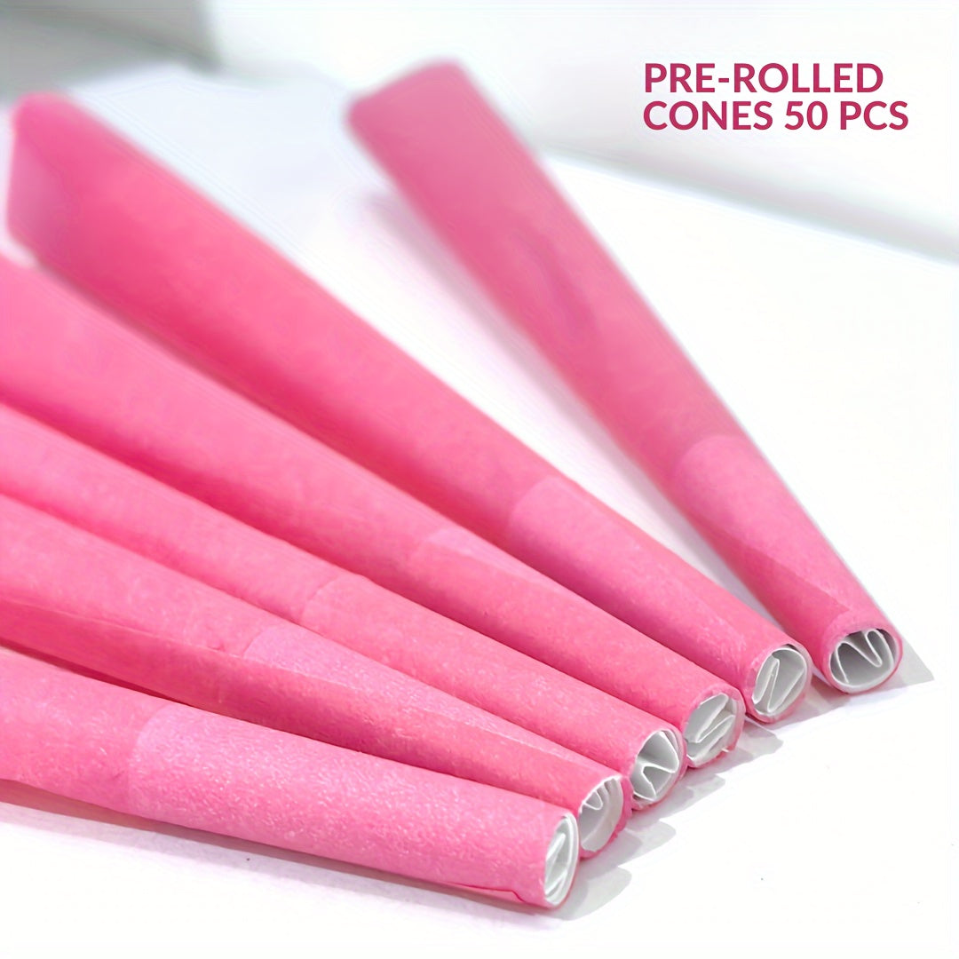 50 Pack Pink Pre-Rolled Cone