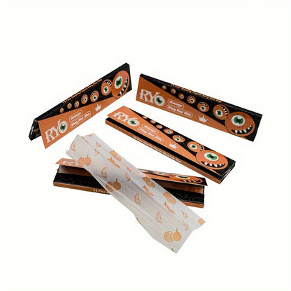 Box of 25 Orange Flavor Rolling Papers Booklets