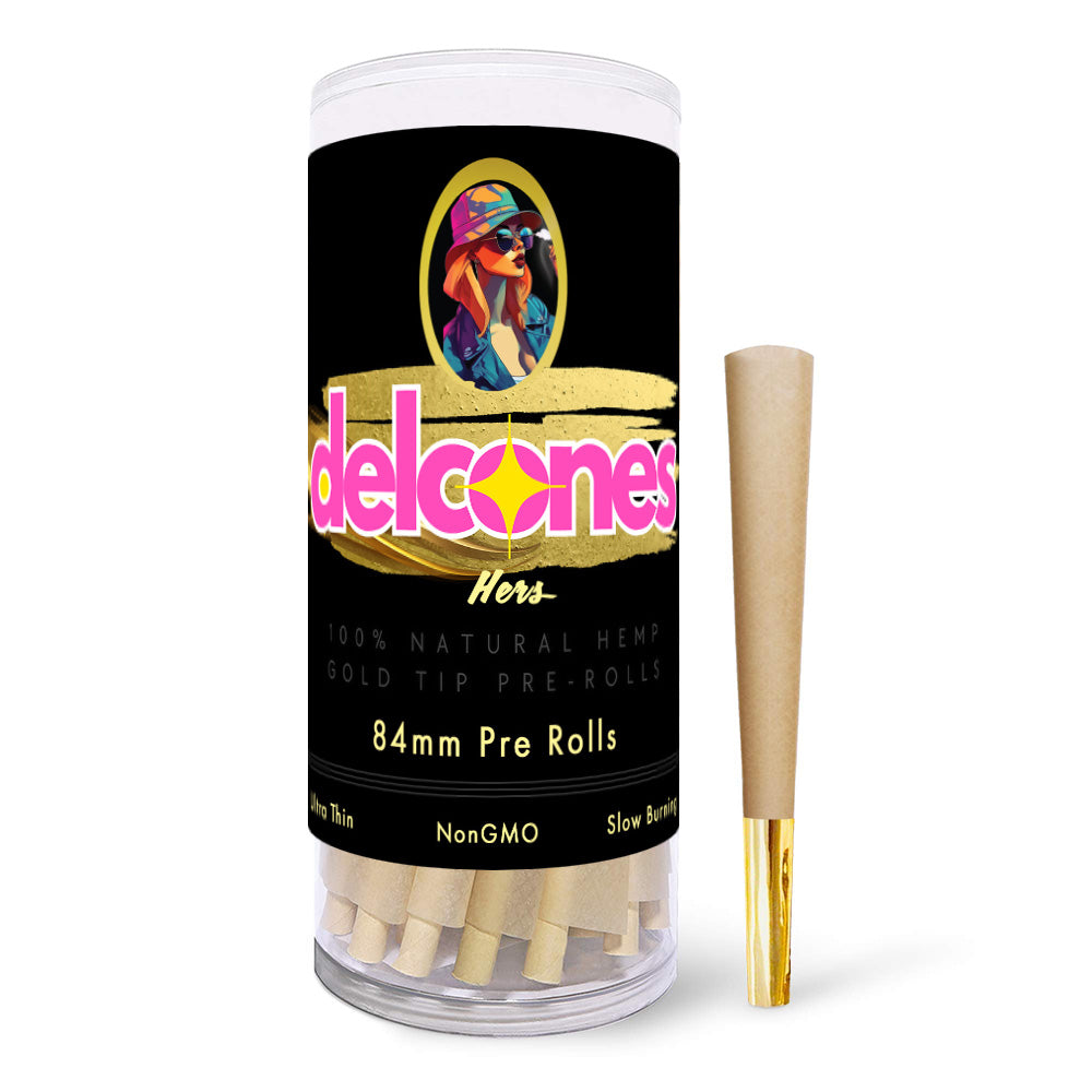 Natural Hemp 84mm Pre-Rolled Cones