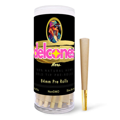 Natural Hemp 84mm Pre-Rolled Cones