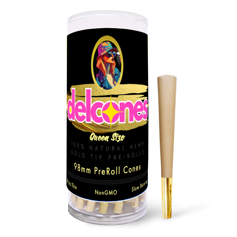 Natural Hemp 98mm Pre-Rolled Cones