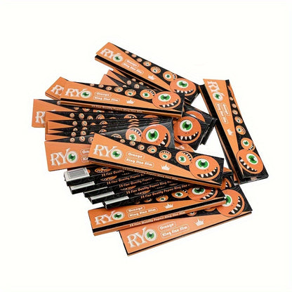 Box of 25 Orange Flavor Rolling Papers Booklets